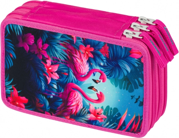 Tre-etagers skole penalhus Flamingoer