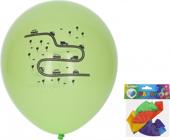 Oppustelige balloner 30 cm – transport, sæt med 5 stk.