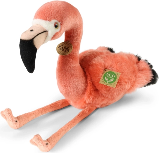 Plysbamse – flamingo 36 cm, miljøvenlig