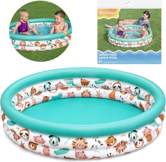 Børne oppustelig pool Safari Dyr 122 cm