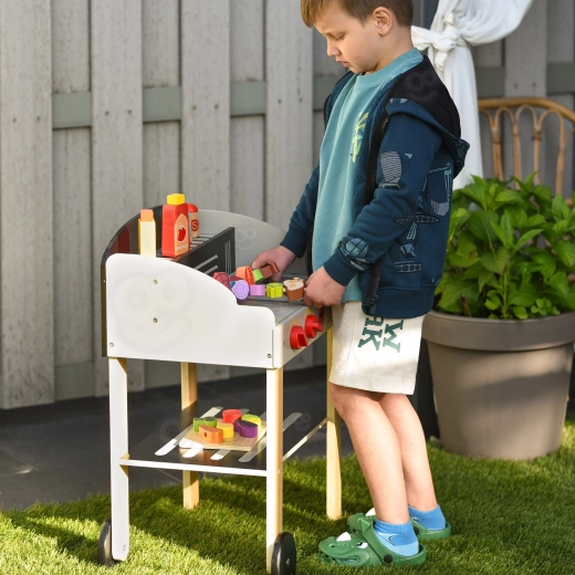 Mobil grill til leg hjemme og udendørs