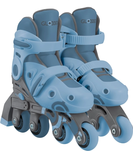 Børne-inliners Learning skates 2-i-1 blå justerbare 30–33