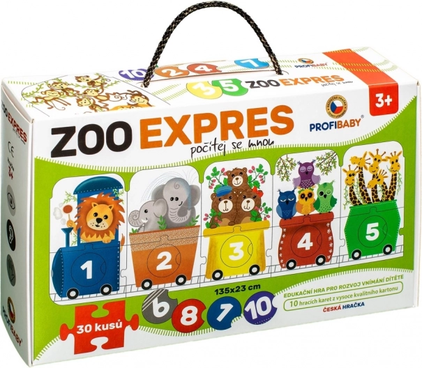 Puslespil ZOO Ekspres - Tæl Med Mig 30 Brikker
