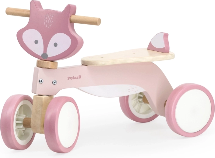 Trægående løbecykel med rævemotiv PolarB
