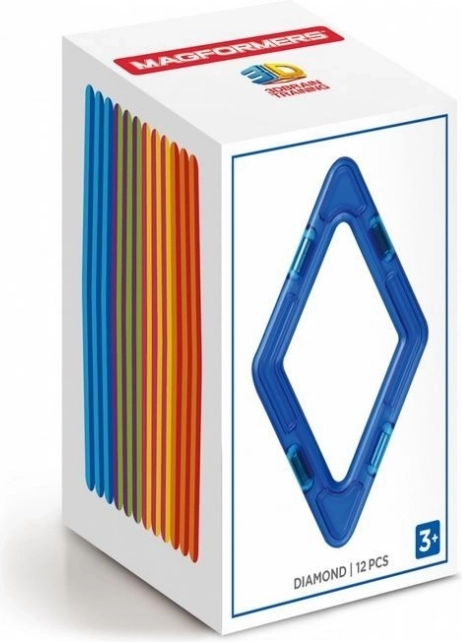 MAGFORMERS sæt med romber, 12 stk.
