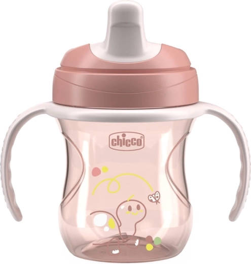 Chicco træningskop med håndtag pink 6 m+