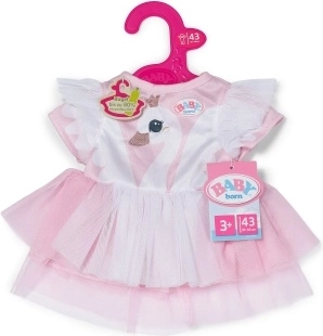 BABY born kjole med svane til dukke 43 cm
