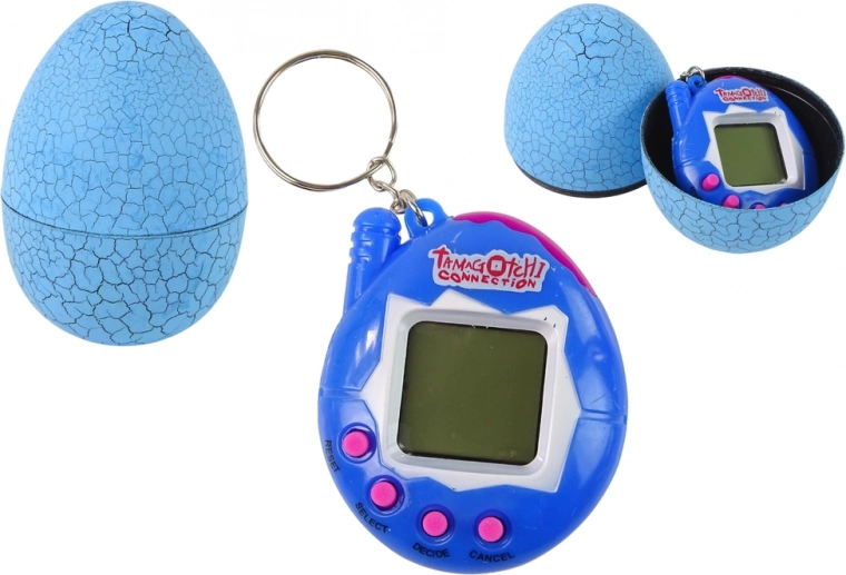 Tamagotchi i ægleg mod elektronisk kæledyr blå