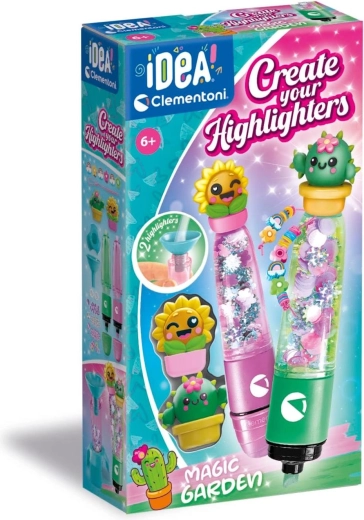 CLEMENTONI iDEA kreativt sæt: lav dine egne overstregningstuscher Magic Garden