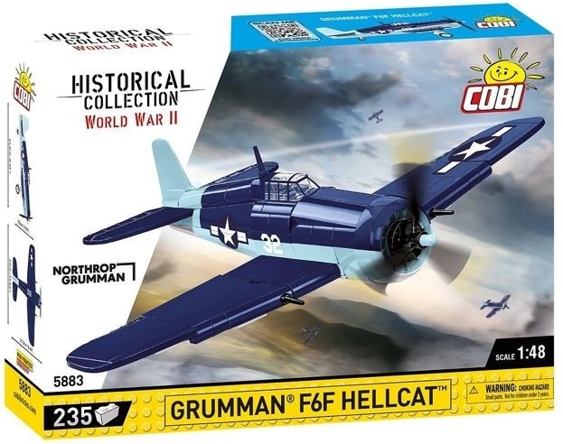 Byggesæt fly GRUMMAN F6F HELLCAT 1:48 (235 klodser)