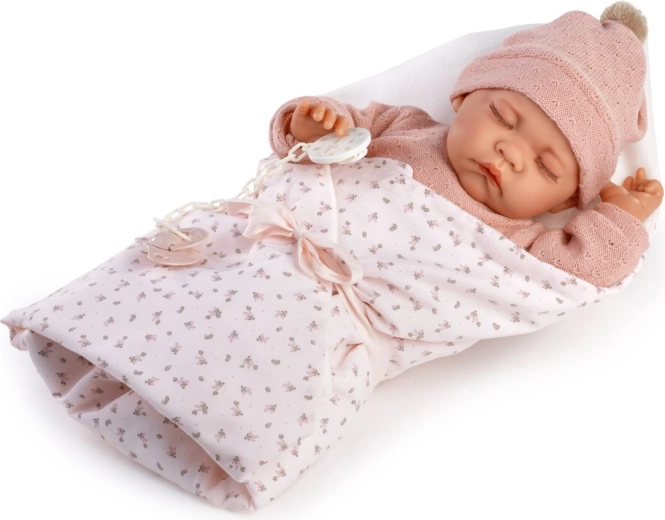 Antonio Juan Luna realistisk sovende babydukke 42 cm