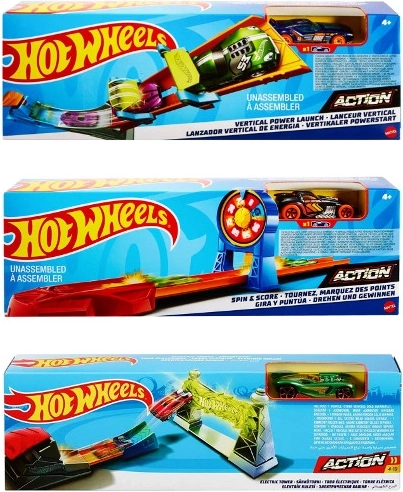Hot Wheels grundlæggende udfordringer – bane med loop og affyrer