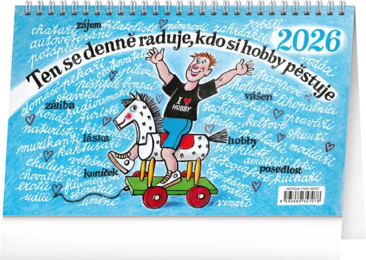 Bordkalender Vores hobby 2026