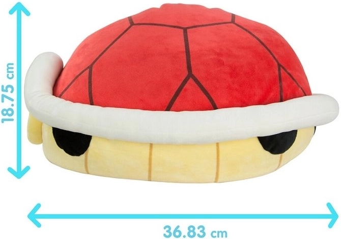 Tomy Mocchi Mocchi plys Mario Kart rød skal