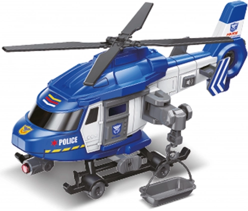 Politihelikopter med effekter