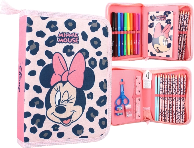 Udstyret skolepenalhus Disney Minnie