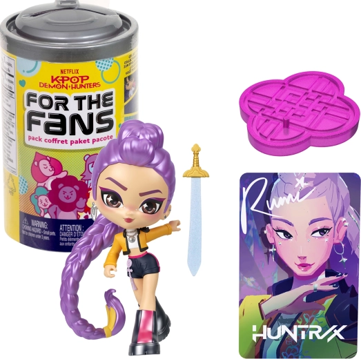 Mattel KPop Demon Hunters overraskelses-samlefigur med tilbehør og samlekort (Soda Pop-dåse)