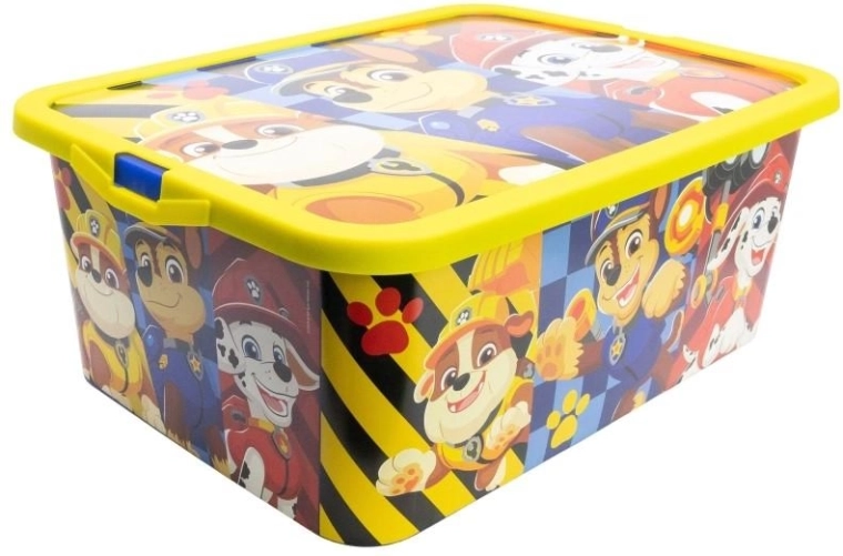 Stor stor opbevaringsboks med kliplåg Paw Patrol