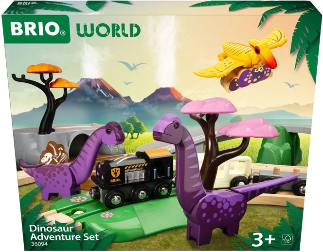 Brio dinosaur-eventyr togbanesæt