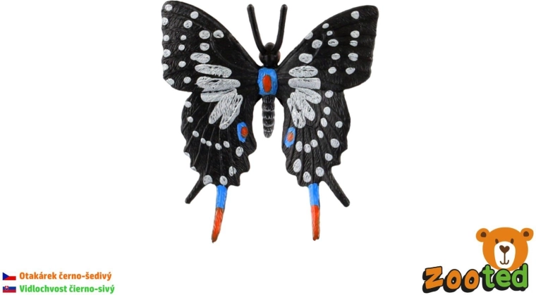 Figur af den tropiske sommerfugl Papilio Zooted