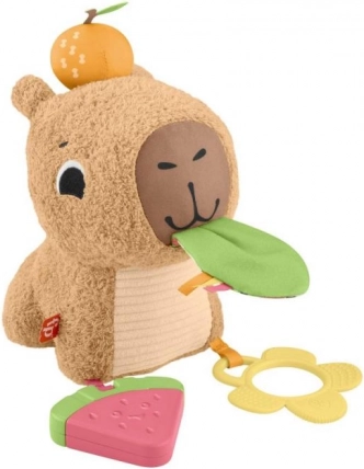 Fisher-Price plyslegetøj kapybara med tilbehør
