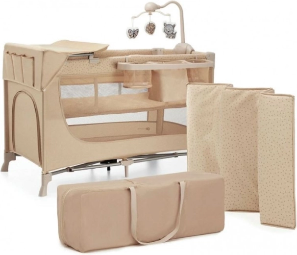Rejseseng JOY 2 BEIGE + tilbehør