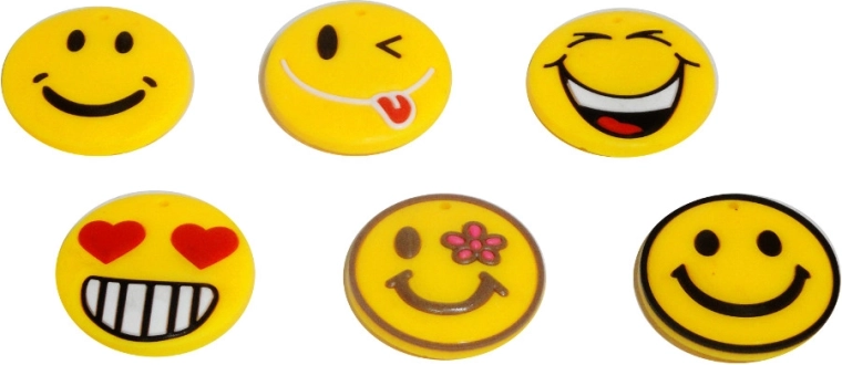 Gummimagnet med smil