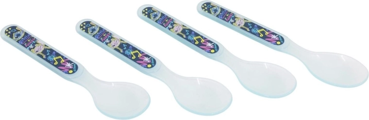Stor sæt med børneskeer Stitch (4 stk.)