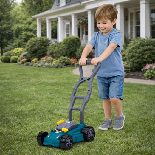 Lys og lyde som en rigtig græsslåmaskine