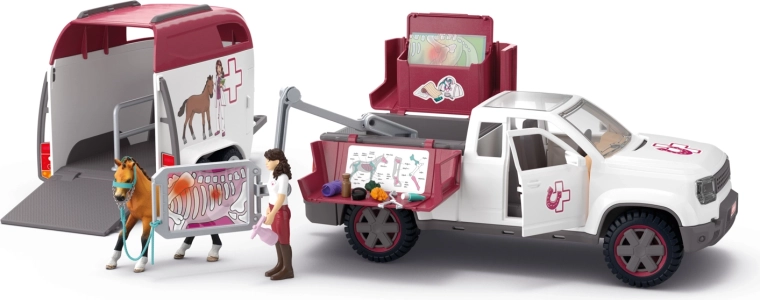 Schleich Horse Club mobil dyrlæge med trailer