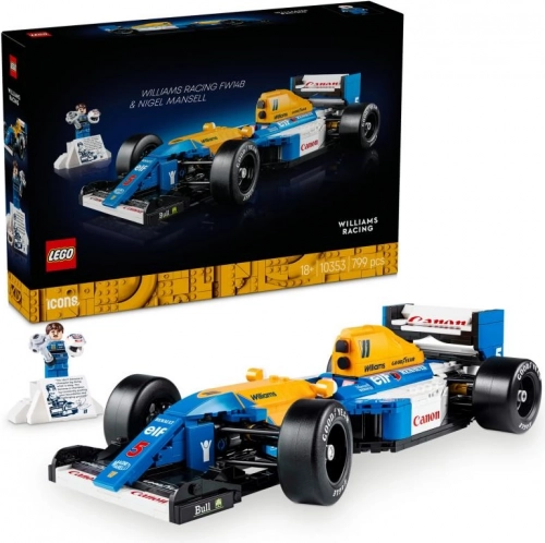 LEGO Icons Williams Racing FW14B byggesæt med Nigel Mansell