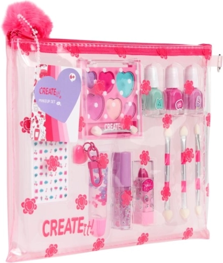 Praktisk gennemsigtig taske med blomster