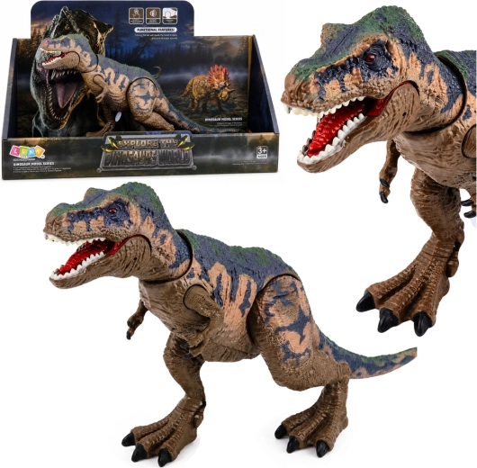 Realistisk dinosaurfigur T-Rex med bevægelige lemmer og lyde