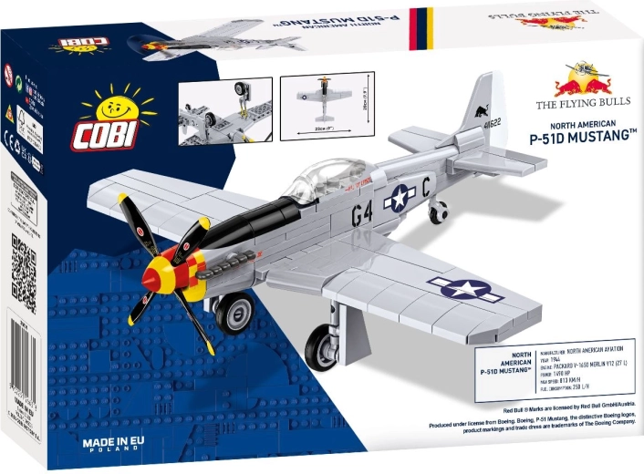 COBI P-51D Mustang Flying Bulls modelbyggesæt af fly i skala 1:48