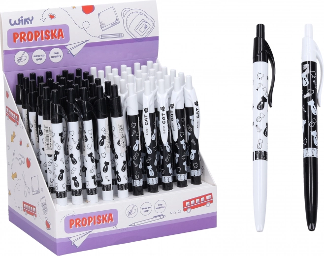 Kuglepen med kattemotiv