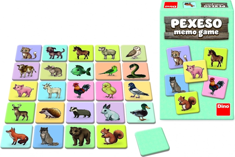 Pexeso Dyrebilleder fra Dino