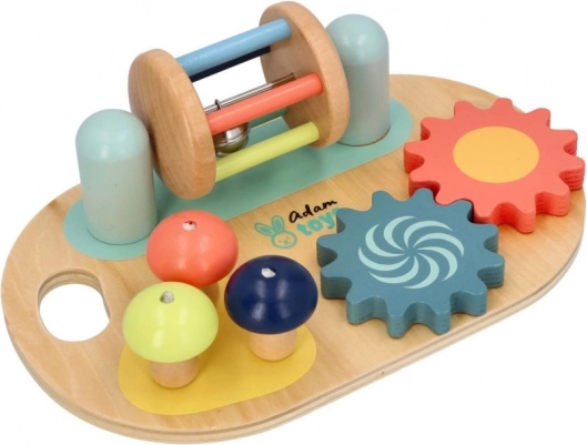 Træ sansestimulerende aktivitetsplade Adam Toys