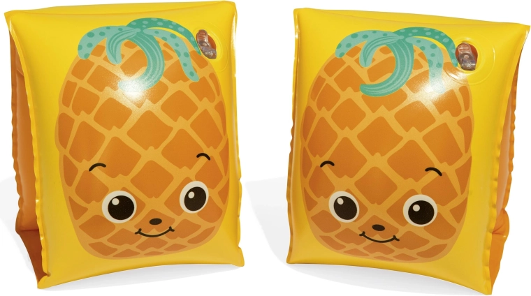 Bestway oppustelige svømmevinger med frugtmotiv 23 × 15 cm gule