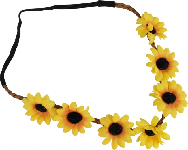 Pandebånd med blomster i gul farve