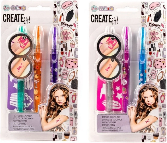 Create It! parfumerede tuscher til midlertidige tatoveringer