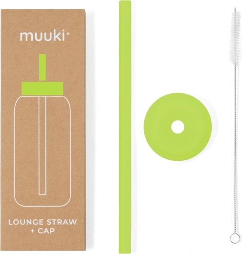 MUUKI Lounge Sugerør med Låg Electric Lime