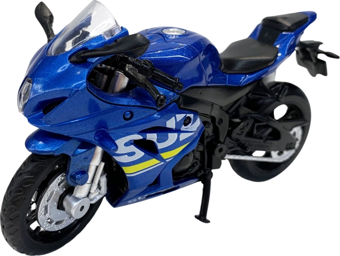 Metalmodel af motorcyklen Suzuki GSX-R1000 i målestoksforholdet 1:18