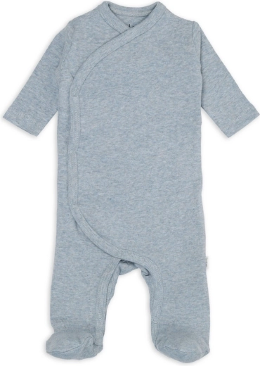 Lodger nyfødt heldragt Melange Blue Fogg, størrelse 50 - 1 stk.
