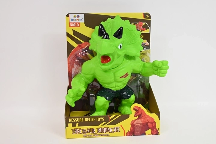 Behemoth blød dinosaurfigur – grøn triceratops