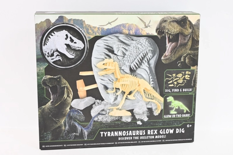 Jurassic World Lille palæontolog – udgravning af T-Rex-skelet, der lyser i mørket