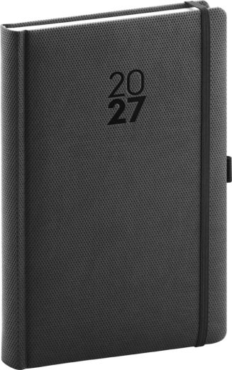 Notique dagbog Diamante 2027 sort 15 × 21 cm