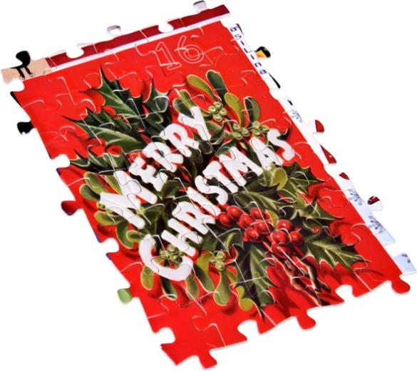 Af 24 puslespil bliver der ét stort billede på 70 × 50 cm