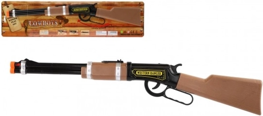 Cowboy plastisk repeterende riffel 62 cm med lys