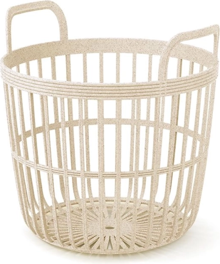 Kurv med håndtag Zoe Basket Eco Wood 41,9 cm – creme