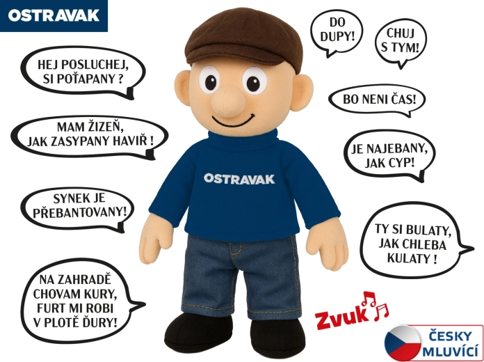 Talende plysdukke Ostravak 32 cm